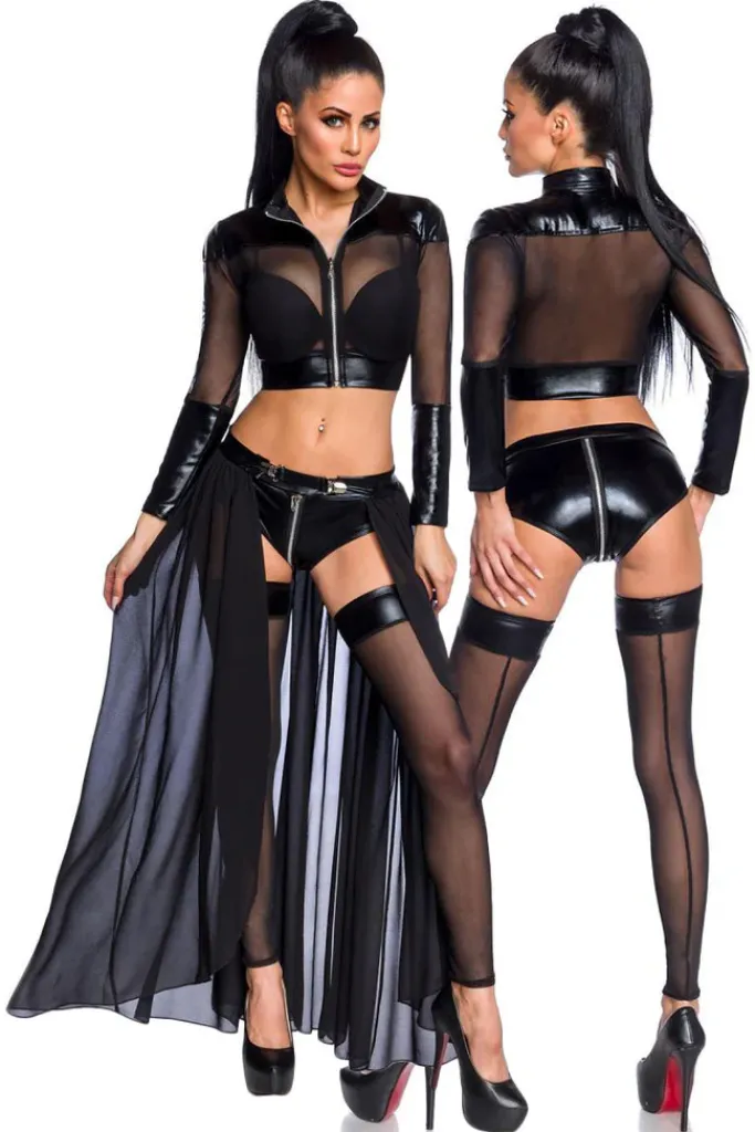 Saresia Transparent Black Gogo Set (XS, XL)