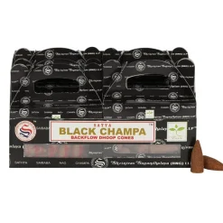 Something Different Satya Black Champa Backflow Dhoop Cones