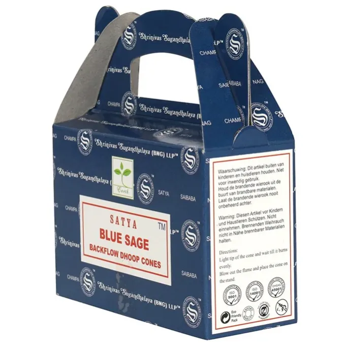 Something Different Satya Blue Sage Backflow Dhoop Cones