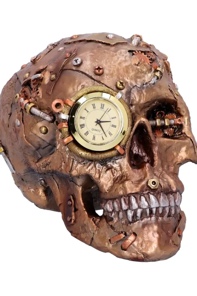 Nemesis Now Scrapped Steampunk Skull