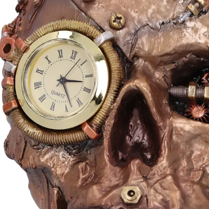 Nemesis Now Scrapped Steampunk Skull