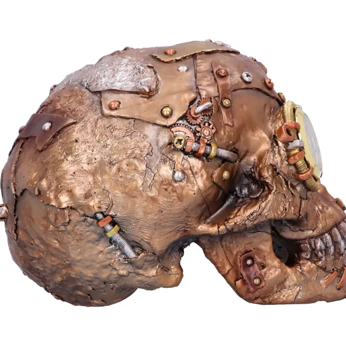 Nemesis Now Scrapped Steampunk Skull
