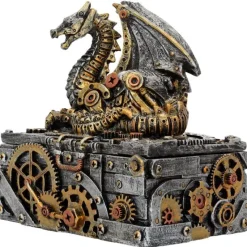 Nemesis Now Secrets of the Machine Steampunk Dragon Box