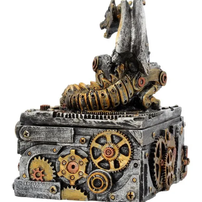 Nemesis Now Secrets of the Machine Steampunk Dragon Box
