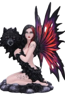 Nemesis Now Shadow Spirit Fairy and Wolf Figurine