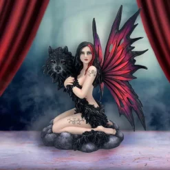 Nemesis Now Shadow Spirit Fairy and Wolf Figurine