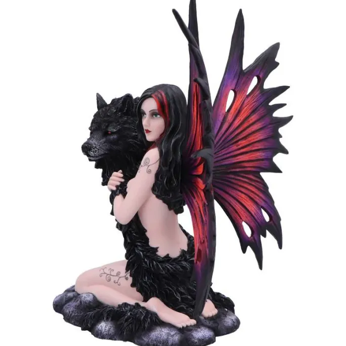 Nemesis Now Shadow Spirit Fairy and Wolf Figurine