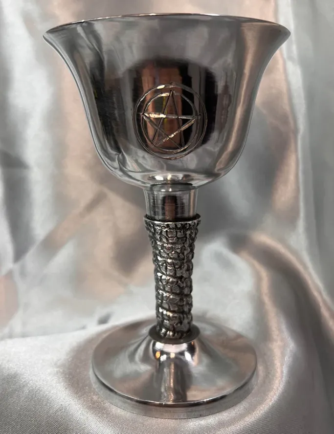 Something Different Silver Metal Pentagram Chalice