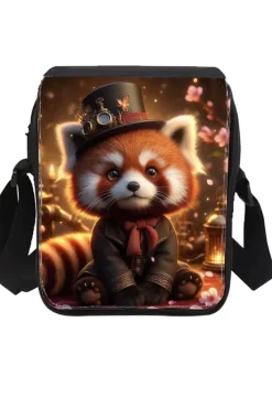 Oakhart Industries Small Red Panda Steampunk Shoulder Bag