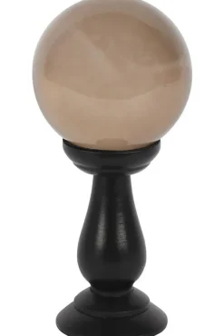 Something Different Smoke Grey Crystal Ball on Stand Small