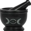 Something Different Soap Stone Triple Moon Pestle and Mortar