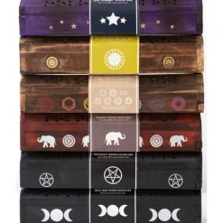 Something Different Star Wooden Bergamot Incense Box Set