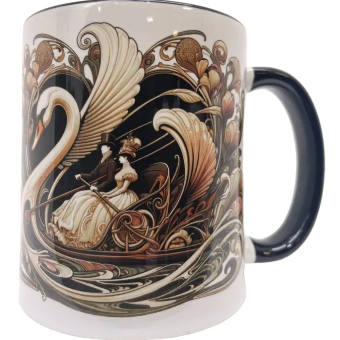 Oakhart Industries Steampunk Art Nouveau Pedalo Mug Art024