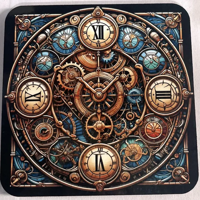 Oakhart Industries Steampunk Clock Mug Art027