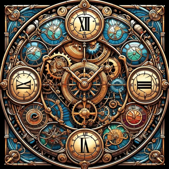 Oakhart Industries Steampunk Clock Mug Art027