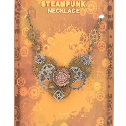 Gothic and Steampunk Jewellery Steampunk Gears Necklace