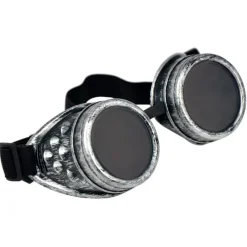 Steampunk Goggles Antique Silver