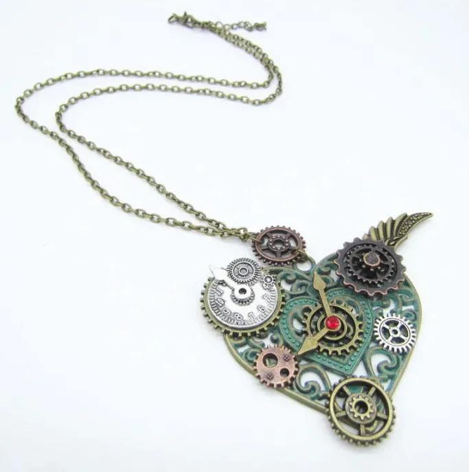 Gothic and Steampunk Jewellery Steampunk Heart Necklace