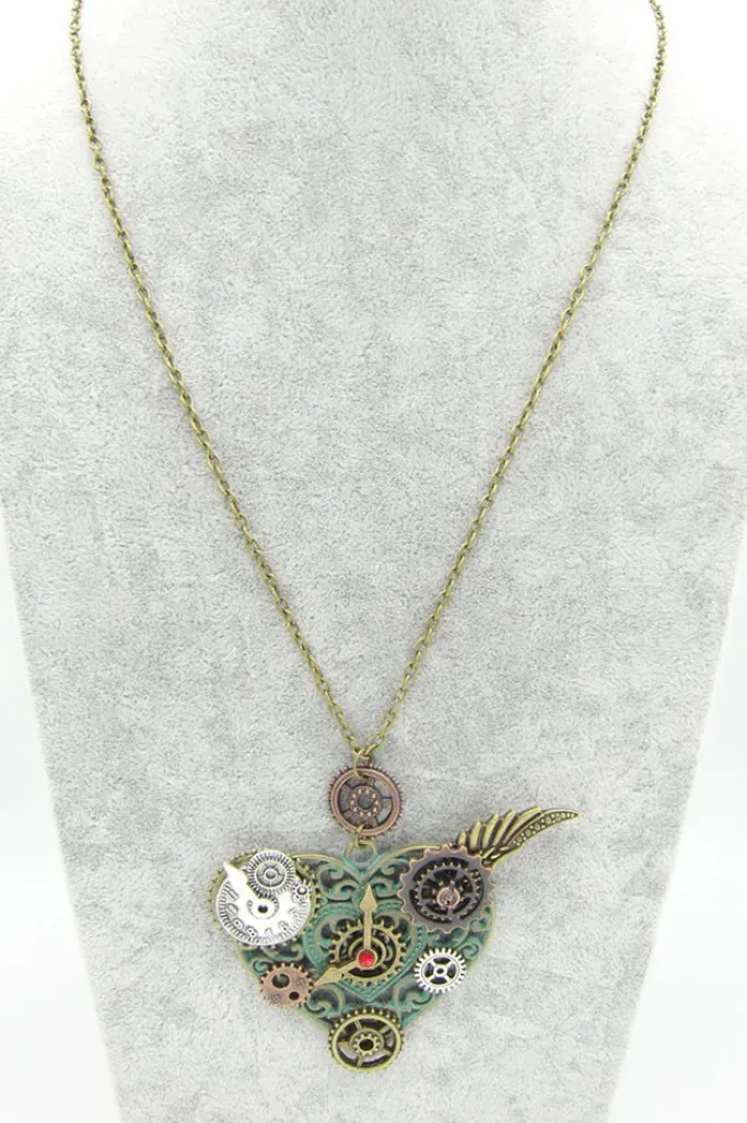 Gothic and Steampunk Jewellery Steampunk Heart Necklace