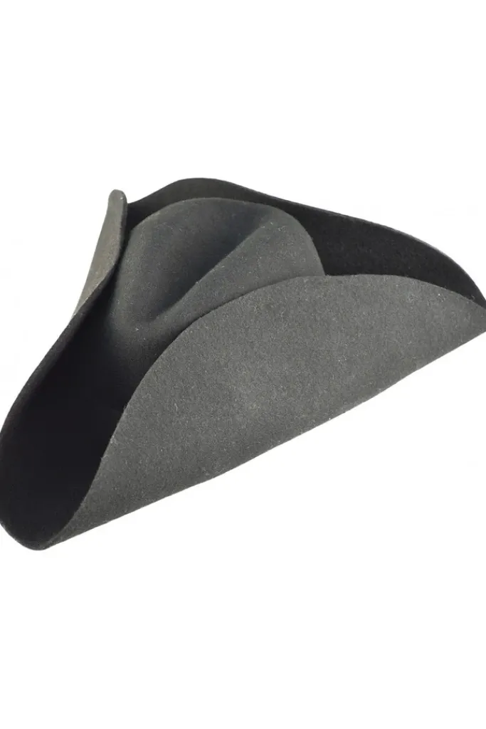 Euro Accessories Steampunk Pirate Felt Tricorn Hat
