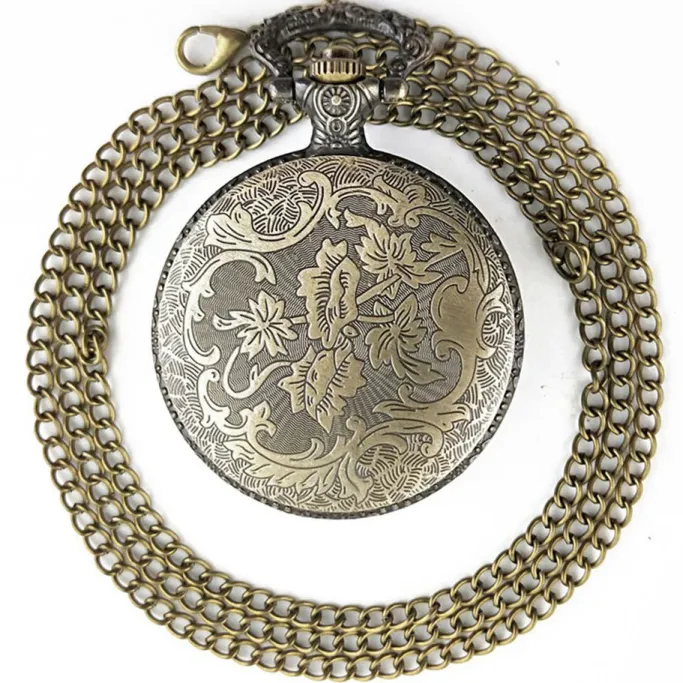 Pocketwatches Steampunk Pocket Watch Open Flower Design