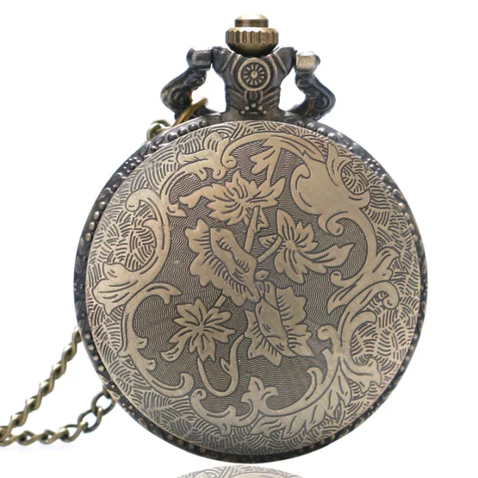 Pocketwatches Steampunk Pocket Watch with Ribcage on Necklace Chain