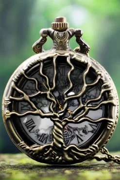 Pocketwatches Steampunk Pocket Watch with Tree of Life Design