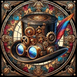 Oakhart Industries Steampunk Top Hat Mug Art025