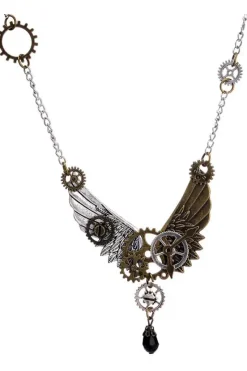 Gothic and Steampunk Jewellery Steampunk Wings Necklace