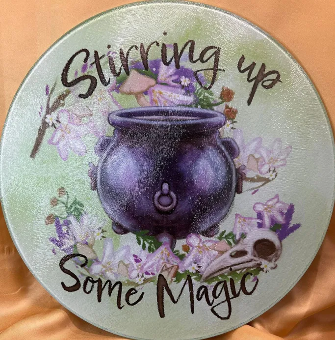 Grind Stirring Up Some Magic Circular Chopping Board