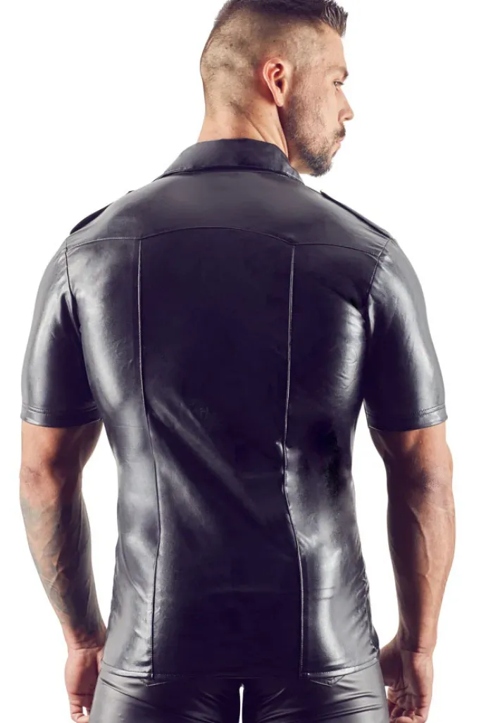 Svenjoyment Leather Imitation Shirt