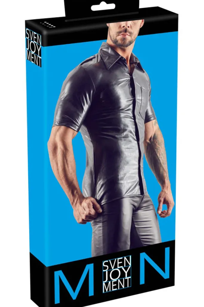 Svenjoyment Leather Imitation Shirt
