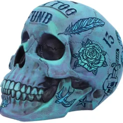 Nemesis Now Tattoo Fund Skull Blue