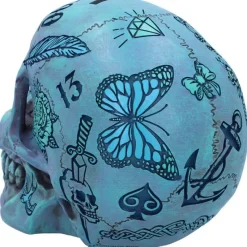 Nemesis Now Tattoo Fund Skull Blue