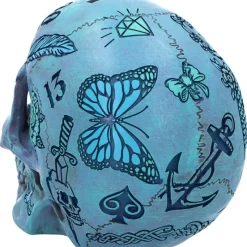 Nemesis Now Tattoo Fund Skull Blue