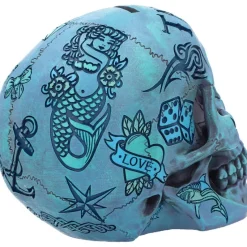 Nemesis Now Tattoo Fund Skull Blue