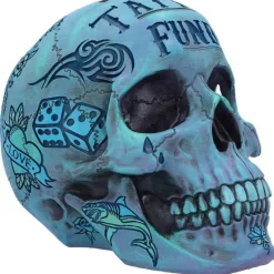 Nemesis Now Tattoo Fund Skull Blue