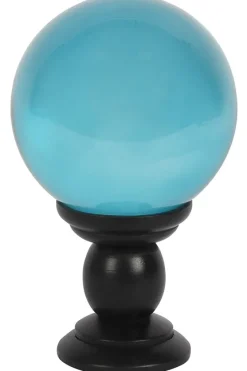 Something Different Teal Crystal Ball on Stand Large