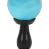 Something Different Teal Crystal Ball on Stand Small