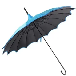 Soake Teal Patterned Pagoda Umbrella / Parasol