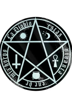 Grind The Devil Is Living In My Flesh Glass Chopping Board