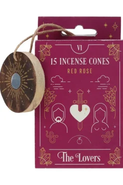 Something Different The Lovers Red Rose Tarot Incense Cones