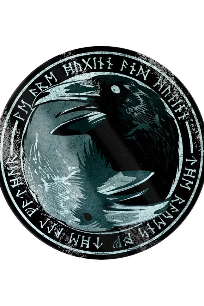 Grind The Ravens Of The All Father Glass Chopping Board