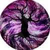 Grind The Tree Of Life Glass Chopping Board