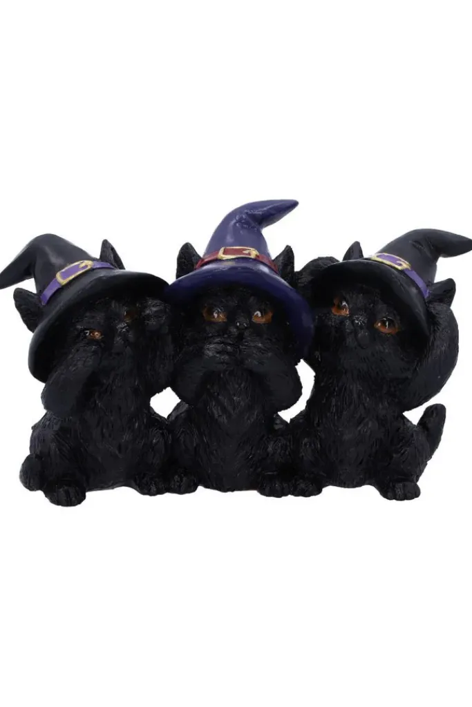 Nemesis Now Three Wise Black Cats 11.5cm