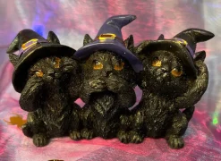 Nemesis Now Three Wise Black Cats 11.5cm
