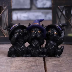 Nemesis Now Three Wise Black Cats 11.5cm