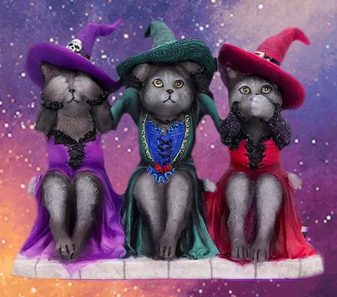 Nemesis Now Three Wise Witchy Kittys