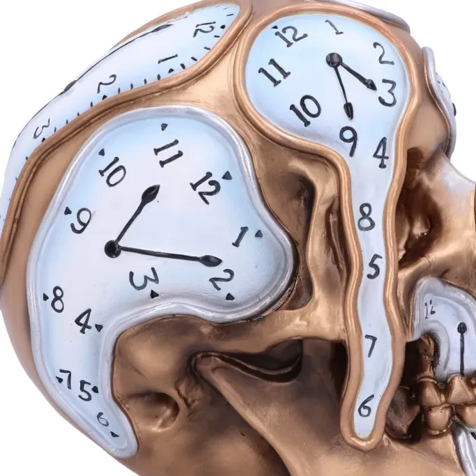 Nemesis Now Time Goes By Clock Skull