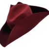 Euro Accessories Tricorn Hat Burgundy